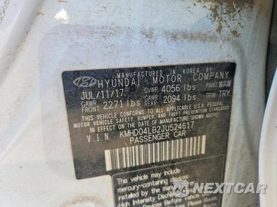 Zdjęcie 12 z 12 samochodu: 2018 HYUNDAI ELANTRA SPORT VIN:KMHD04LB2JU524617 - miniatura