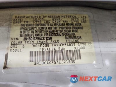 Zdjęcie 13 z 13 samochodu: 2010 NISSAN VERSA 1.8 S VIN:3N1BC1CP5AL371290 - miniatura