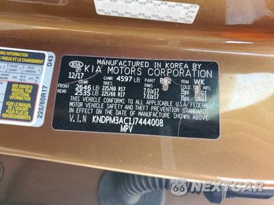 Zdjęcie 13 z 13 samochodu: 2018 KIA SPORTAGE LX VIN:KNDPM3AC1J7444008 - miniatura