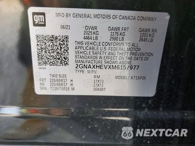 Zdjęcie 13 z 13 samochodu: 2021 CHEVROLET EQUINOX LS VIN:2GNAXHEVXM6157977 - miniatura