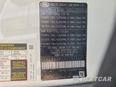 Zdjęcie 13 z 13 samochodu: 2020 LAND ROVER DISCOVERY SE VIN:SALRG2RVXL2422405 - miniatura