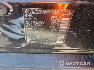 Zdjęcie 12 z 12 samochodu: 2016 NISSAN ROGUE SV VIN:KNMAT2MV9GP647298 - miniatura