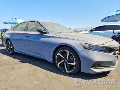 Czwarte zdjęcie samochodu z boku: 2022 HONDA ACCORD SPORT VIN:1HGCV1F33NA000728 - miniatura
