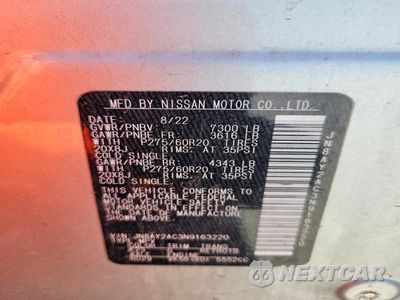 Zdjęcie 12 z 12 samochodu: 2022 NISSAN ARMADA SV VIN:JN8AY2AC3N9163220 - miniatura