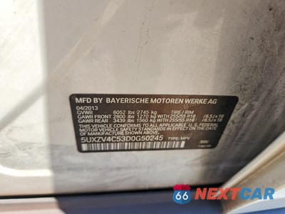 Zdjęcie 12 z 12 samochodu: 2013 BMW X5 XDRIVE35I VIN:5UXZV4C53D0G50245 - miniatura