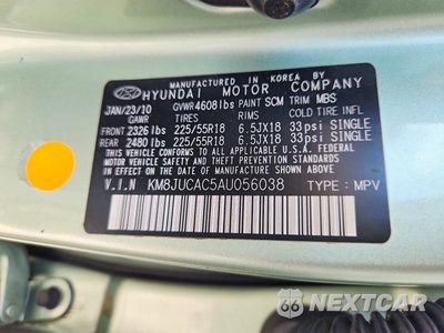 Zdjęcie 13 z 13 samochodu: 2010 HYUNDAI TUCSON LIMITED VIN:KM8JUCAC5AU056038 - miniatura