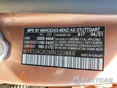 Zdjęcie 13 z 13 samochodu: 2021 MERCEDES-BENZ CLA 250 VIN:W1K5J4GB2MN220949 - miniatura