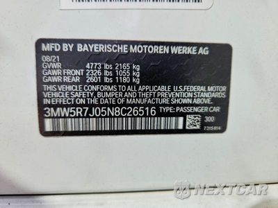 Zdjęcie 12 z 12 samochodu: 2022 BMW 330XI VIN:3MW5R7J05N8C26516 - miniatura
