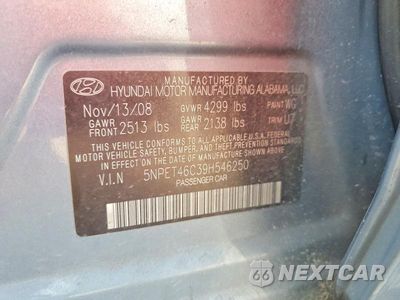 Zdjęcie 12 z 12 samochodu: 2009 HYUNDAI SONATA GLS VIN:5NPET46C39H546250 - miniatura