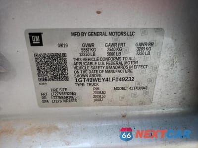 Zdjęcie 13 z 13 samochodu: 2020 GMC SIERRA K3500 DENALI VIN:1GT49WEY4LF149232 - miniatura