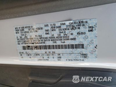 Zdjęcie 14 z 14 samochodu: 2023 FORD TRANSIT T-350 VIN:1FTBW3X83PKA22416 - miniatura