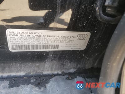 Zdjęcie 12 z 12 samochodu: 2008 AUDI A6 3.0 QUATTRO VIN:WAUDH74F58N031211 - miniatura