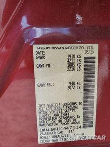 Zdjęcie 12 z 12 samochodu: 2015 NISSAN ALTIMA 2.5 VIN:1N4AL3AP4FC447114 - miniatura