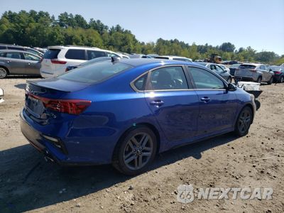 Trzecie zdjęcie samochodu z tyłu: 2020 KIA FORTE GT LINE VIN:3KPF34AD9LE248060 - miniatura