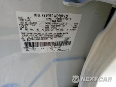 Zdjęcie 13 z 13 samochodu: 2011 FORD EDGE SE VIN:2FMDK3GC6BBB14143 - miniatura
