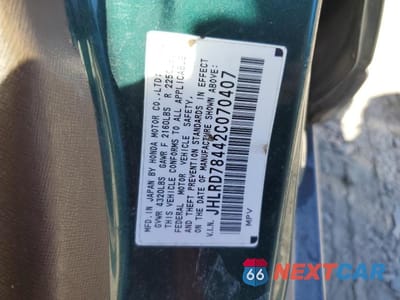 Zdjęcie 12 z 12 samochodu: 2002 HONDA CR-V LX VIN:JHLRD78442C070407 - miniatura