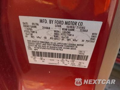Zdjęcie 12 z 12 samochodu: 2007 FORD ESCAPE VIN:1FMYU93107KB16762 - miniatura