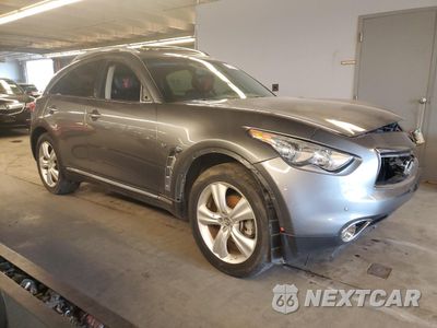 Czwarte zdjęcie samochodu z boku: 2015 INFINITI QX70 VIN:JN8CS1MW1FM482477 - miniatura