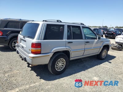 Trzecie zdjęcie samochodu z tyłu: 1995 JEEP GRAND CHEROKEE LIMITED VIN:1J4GZ78Y8SC516397 - miniatura