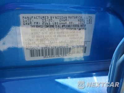 Zdjęcie 12 z 12 samochodu: 2020 NISSAN SENTRA SV VIN:3N1AB8CV8LY236767 - miniatura
