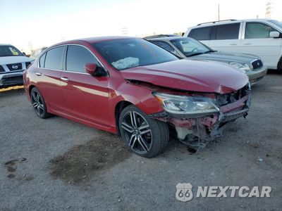 Czwarte zdjęcie samochodu z boku: 2017 HONDA ACCORD VIN:1HGCR2653HA900982 - miniatura