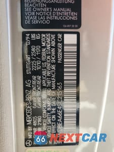 Zdjęcie 12 z 12 samochodu: 1995 MERCEDES-BENZ E 320 VIN:WDBEA66E4SC215163 - miniatura