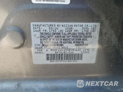 Zdjęcie 12 z 12 samochodu: 2016 NISSAN VERSA S VIN:3N1CN7AP4GL881501 - miniatura