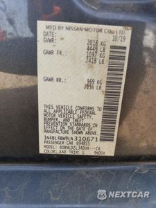 Zdjęcie 12 z 12 samochodu: 2020 NISSAN ALTIMA S VIN:1N4BL4BW9LN310671 - miniatura