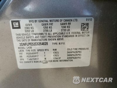 Zdjęcie 15 z 15 samochodu: 2012 CHEVROLET EQUINOX LT VIN:2GNFLPE52C6264628 - miniatura