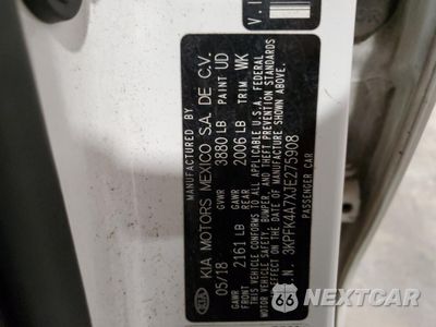 Zdjęcie 12 z 12 samochodu: 2018 KIA FORTE LX VIN:3KPFK4A7XJE275908 - miniatura