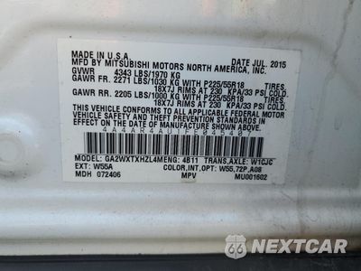 Zdjęcie 15 z 15 samochodu: 2015 MITSUBISHI OUTLANDER SPORT SE VIN:4A4AR4AU1FE045407 - miniatura