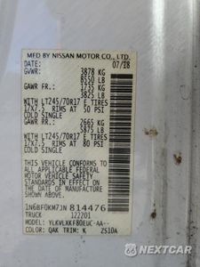 Zdjęcie 14 z 14 samochodu: 2018 NISSAN NV 1500 S VIN:1N6BF0KM7JN814476 - miniatura
