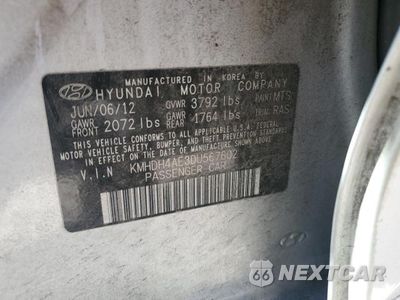 Zdjęcie 12 z 12 samochodu: 2013 HYUNDAI ELANTRA GLS VIN:KMHDH4AE3DU567602 - miniatura