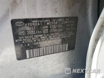 Zdjęcie 12 z 12 samochodu: 2013 HYUNDAI ELANTRA GLS VIN:KMHDH4AE3DU567602 - miniatura