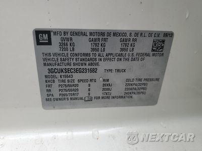 Zdjęcie 12 z 12 samochodu: 2014 CHEVROLET SILVERADO K1500 LTZ VIN:3GCUKSEC3EG231682 - miniatura