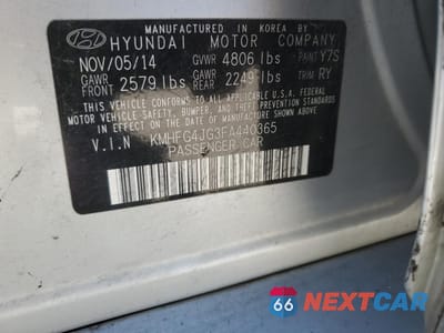 Zdjęcie 12 z 12 samochodu: 2015 HYUNDAI AZERA VIN:KMHFG4JG3FA440365 - miniatura