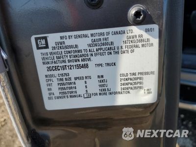 Zdjęcie 14 z 14 samochodu: 2002 CHEVROLET SILVERADO C1500 VIN:2GCEC19T121155468 - miniatura