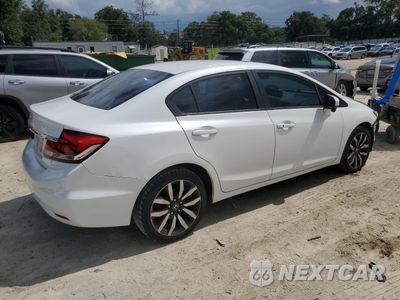 Trzecie zdjęcie samochodu z tyłu: 2015 HONDA CIVIC EXL VIN:19XFB2F92FE035628 - miniatura