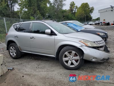 Czwarte zdjęcie samochodu z boku: 2006 NISSAN MURANO SL VIN:JN8AZ08W76W503103 - miniatura