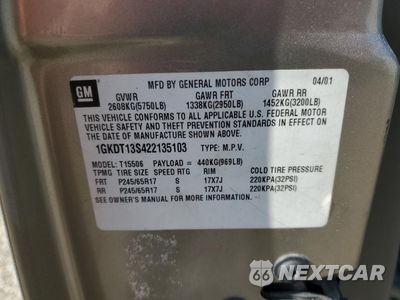 Zdjęcie 14 z 14 samochodu: 2002 GMC ENVOY VIN:1GKDT13S422135103 - miniatura