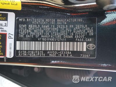Zdjęcie 14 z 14 samochodu: 2014 TOYOTA CAMRY HYBRID VIN:4T1BD1FK8EU127411 - miniatura