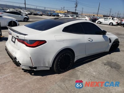 Trzecie zdjęcie samochodu z tyłu: 2024 BMW M4 COMPETITION VIN:WBS33AZ02RCR05020 - miniatura