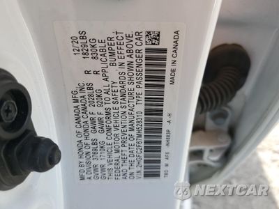 Zdjęcie 12 z 12 samochodu: 2021 HONDA CIVIC LX VIN:2HGFC2F67MH528310 - miniatura