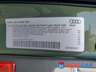 Zdjęcie 14 z 14 samochodu: 2024 AUDI A4 PREMIUM PLUS 45 VIN:WAUEAAF49RN011241 - miniatura