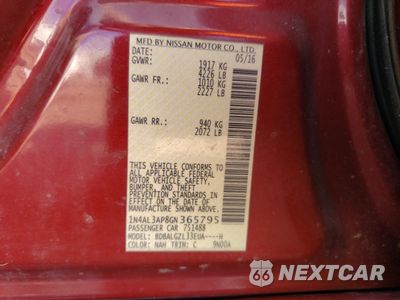 Zdjęcie 14 z 14 samochodu: 2016 NISSAN ALTIMA 2.5 VIN:1N4AL3AP8GN365795 - miniatura