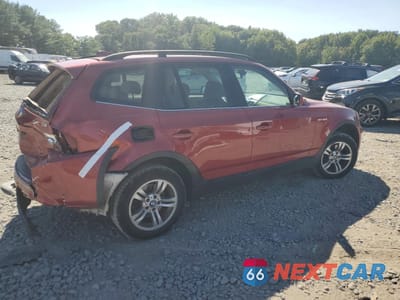 Trzecie zdjęcie samochodu z tyłu: 2006 BMW X3 3.0I VIN:WBXPA93406WG85367 - miniatura