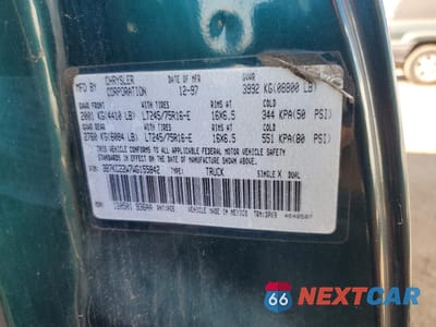 Zdjęcie 23 z 24 samochodu: 1998 DODGE RAM 2500 VIN:3B7KC22W7WG155842 - miniatura