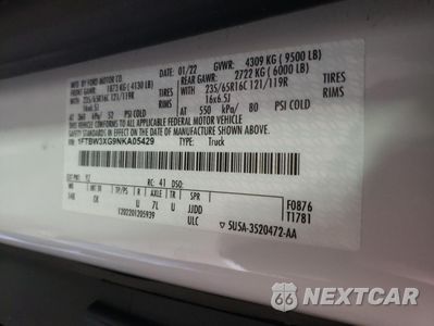 Zdjęcie 13 z 13 samochodu: 2022 FORD TRANSIT T-350 VIN:1FTBW3XG9NKA05429 - miniatura