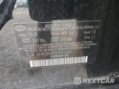 Zdjęcie 13 z 13 samochodu: 2018 HYUNDAI SONATA SPORT VIN:5NPE34AF2JH712201 - miniatura