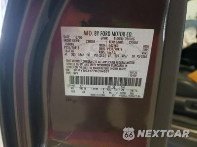 Zdjęcie 25 z 26 samochodu: 2007 FORD ESCAPE XLT VIN:1FMYU03177KC04557 - miniatura